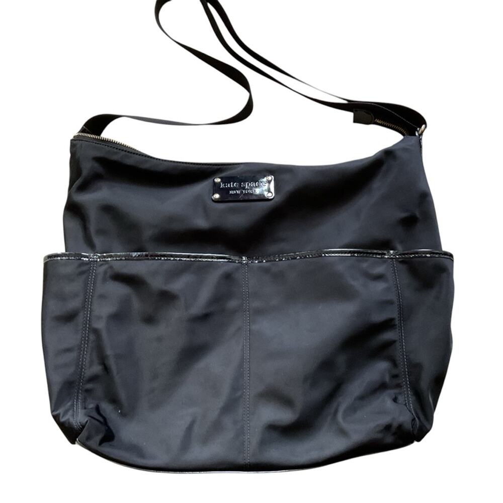 KATE SPADE "Serena" Black Nylon Baby Diaper‎ Bag